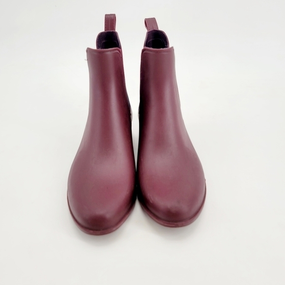 J Crew Maroon Rain Booties - Picture 3 of 8
